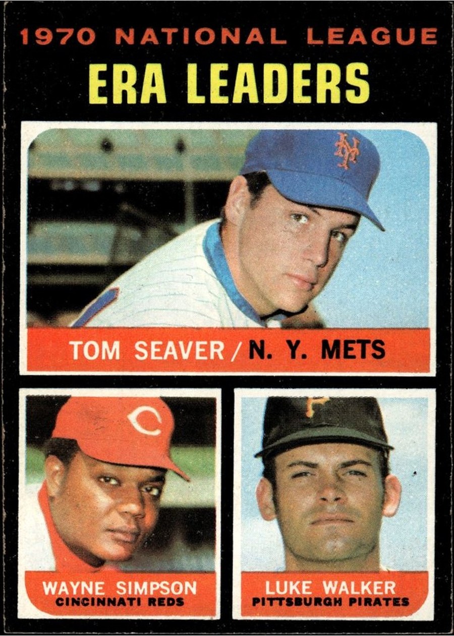1971 Topps #68 1970 National League ERA Leaders, New York Mets / Cincinnati Reds / Pittsburgh Pirates
