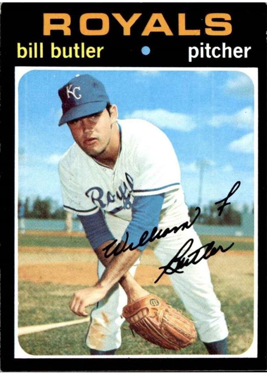 1971 Topps #681 Bill Butler, Kansas City Royals
