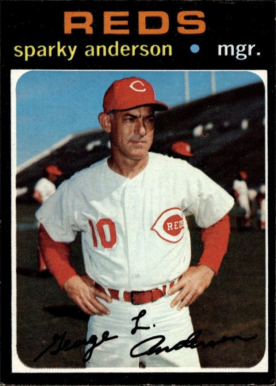 1971 Topps #688 Sparky Anderson, Cincinnati Reds