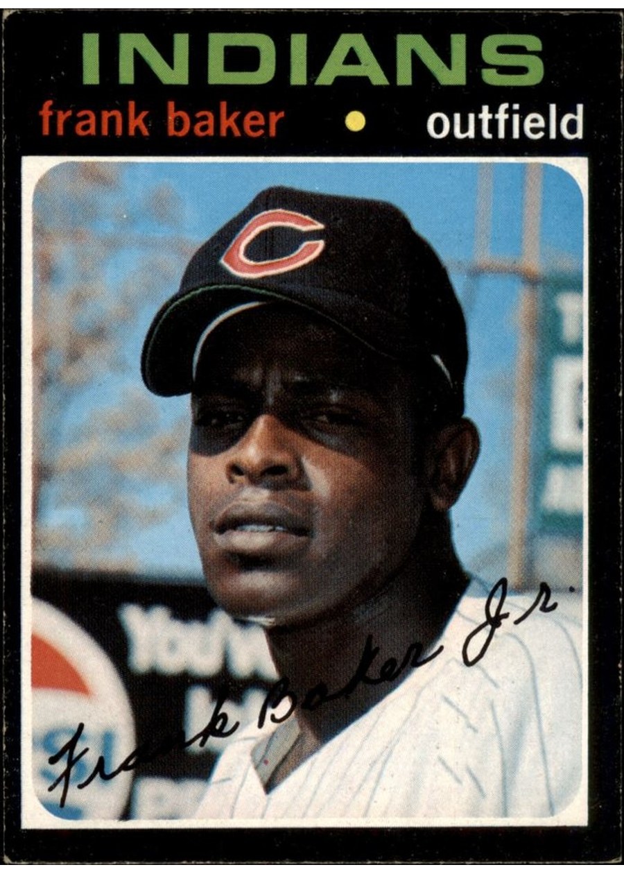 1971 Topps #689 Frank Baker, Cleveland Indians