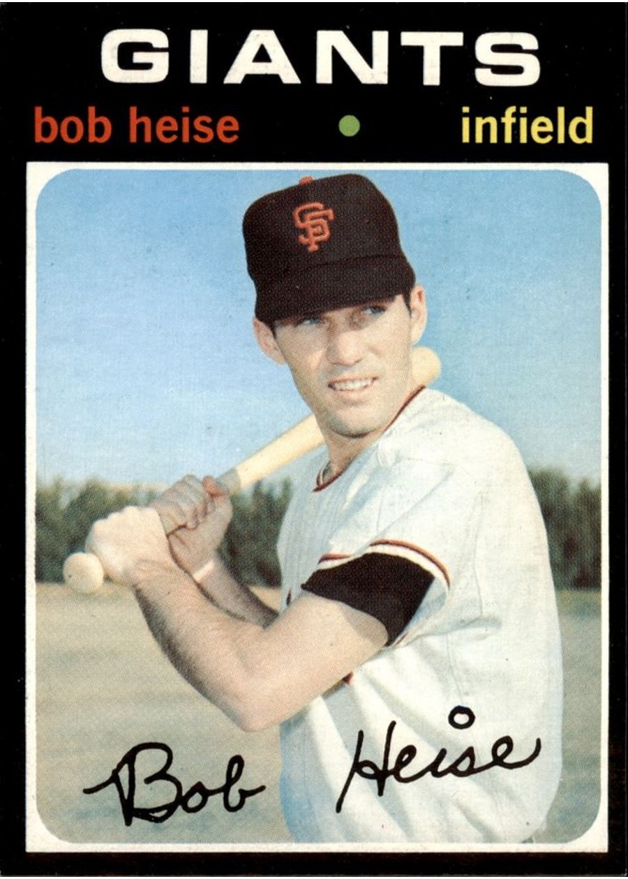 1971 Topps #691 Bob Heise, San Francisco Giants