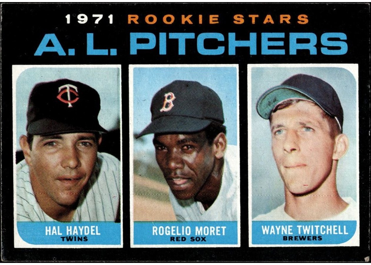 1971 Topps #692 A.L. Pitchers 1971 Rookie Stars, Minnesota Twins / Boston Red Sox / Milwaukee Brewers