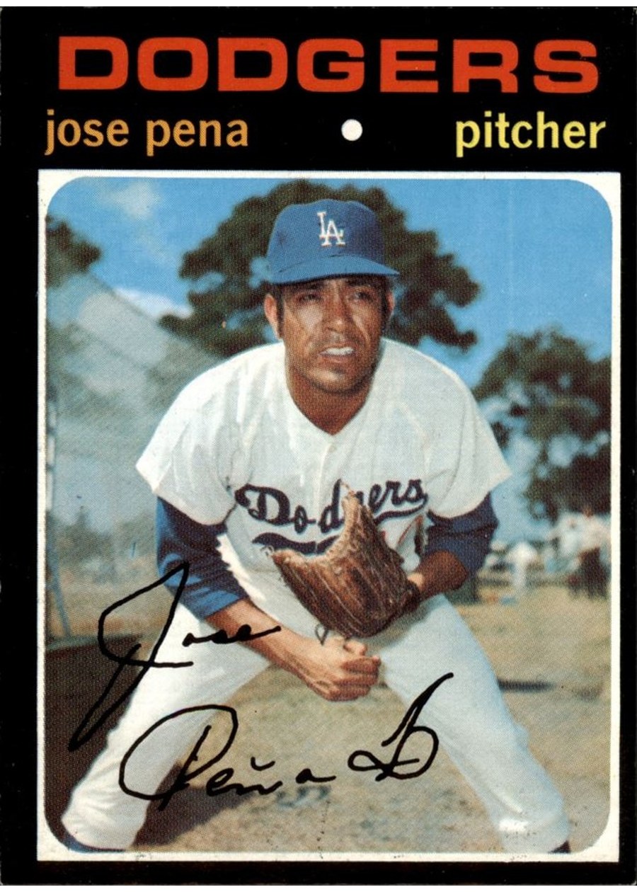 1971 Topps #693 Jose Pena, Los Angeles Dodgers
