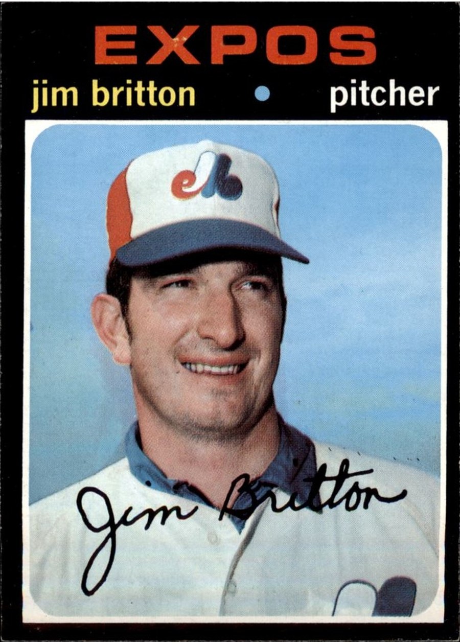 1971 Topps #699 Jim Britton, Montreal Expos