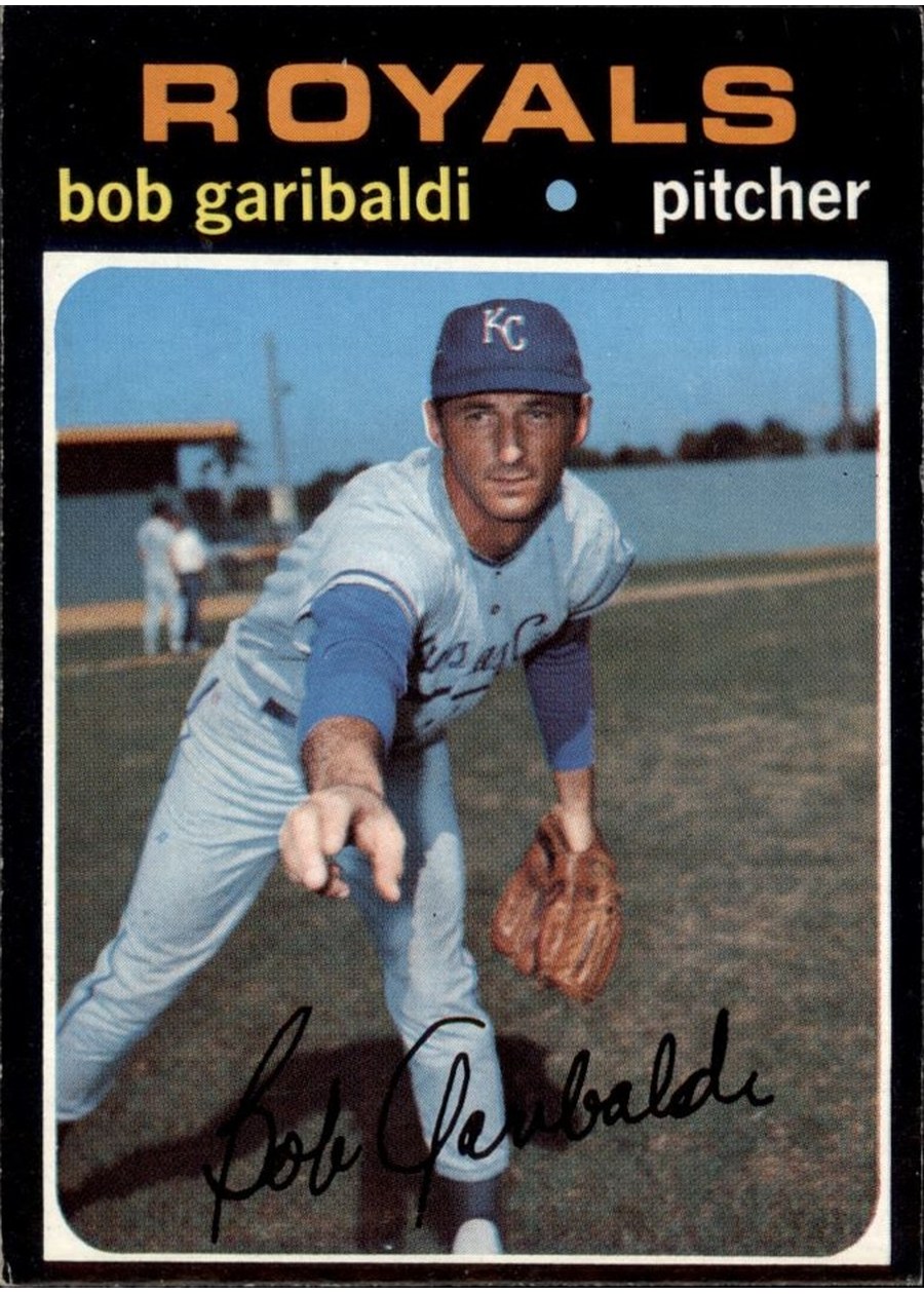 1971 Topps #701 Bob Garibaldi, Kansas City Royals