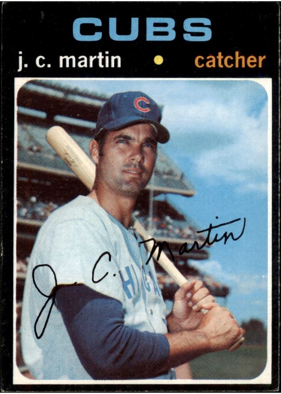 1971 Topps #704 J.C. Martin, Chicago Cubs