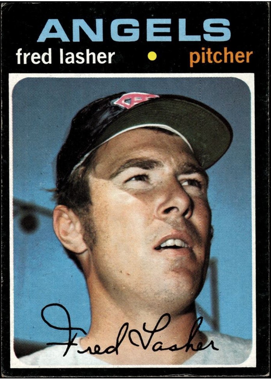 1971 Topps #707 Fred Lasher, California Angels