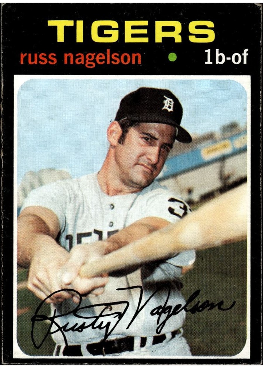 1971 Topps #708 Russ Nagelson, Detroit Tigers