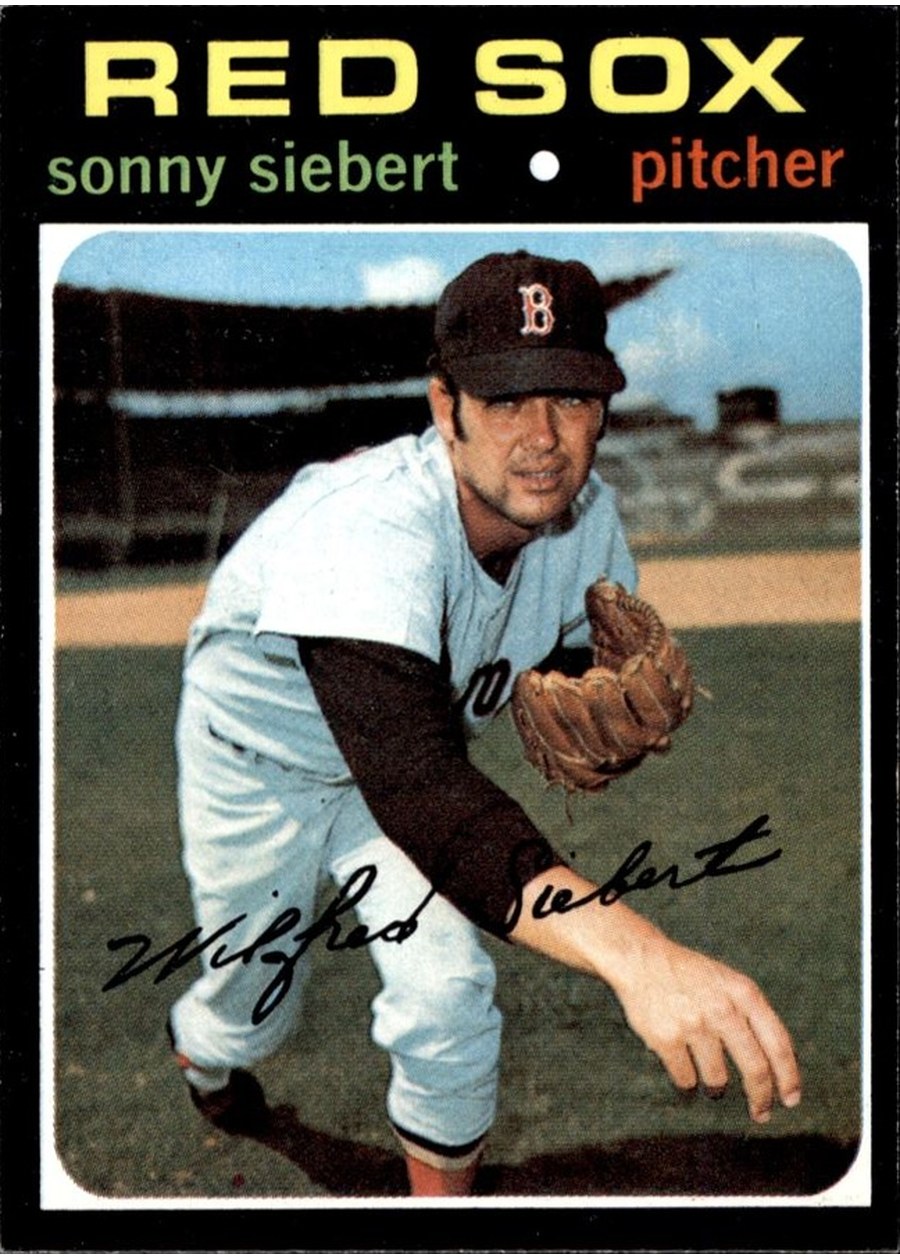1971 Topps #710 Sonny Siebert, Boston Red Sox