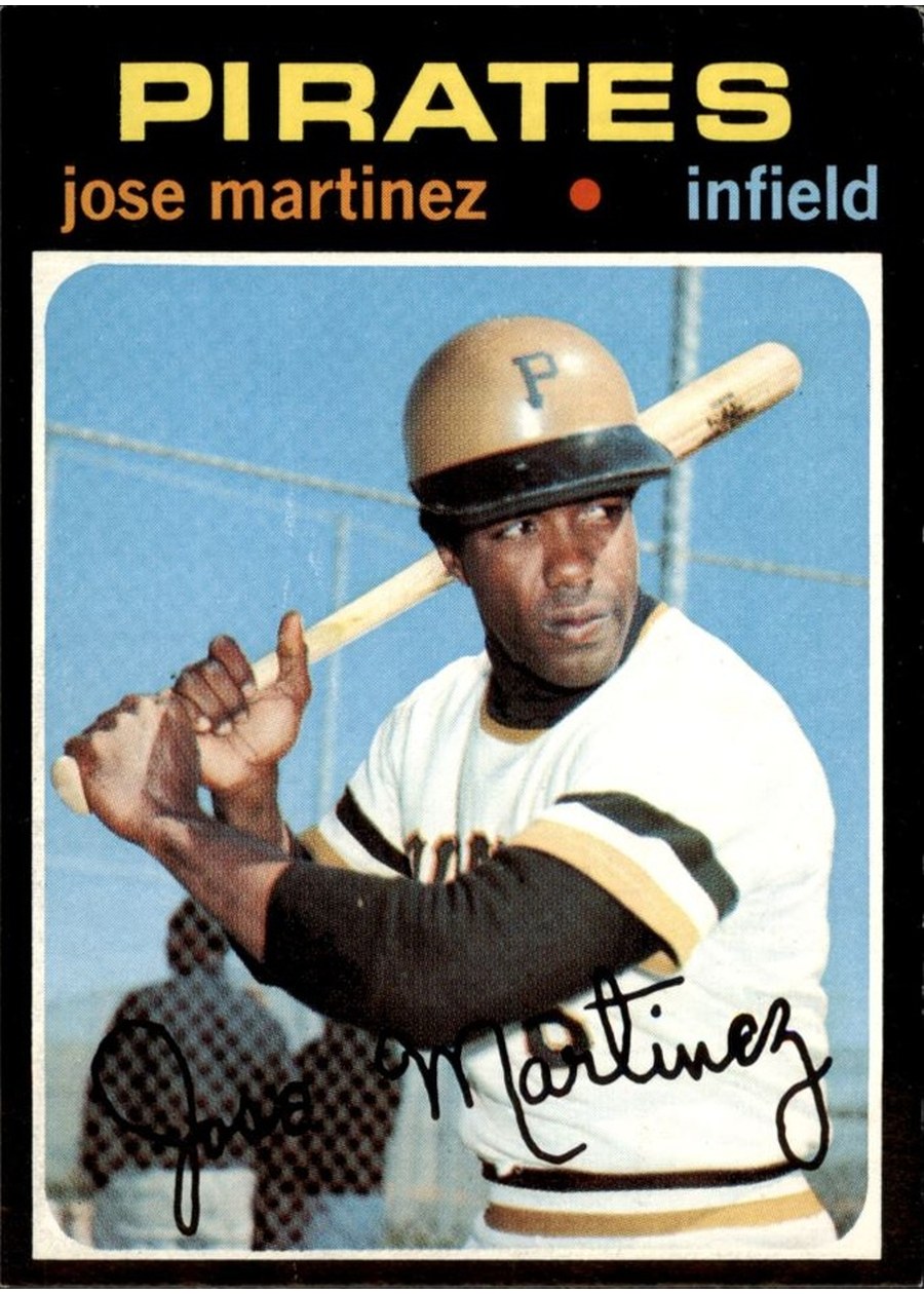 1971 Topps #712 Jose Martinez, Pittsburgh Pirates