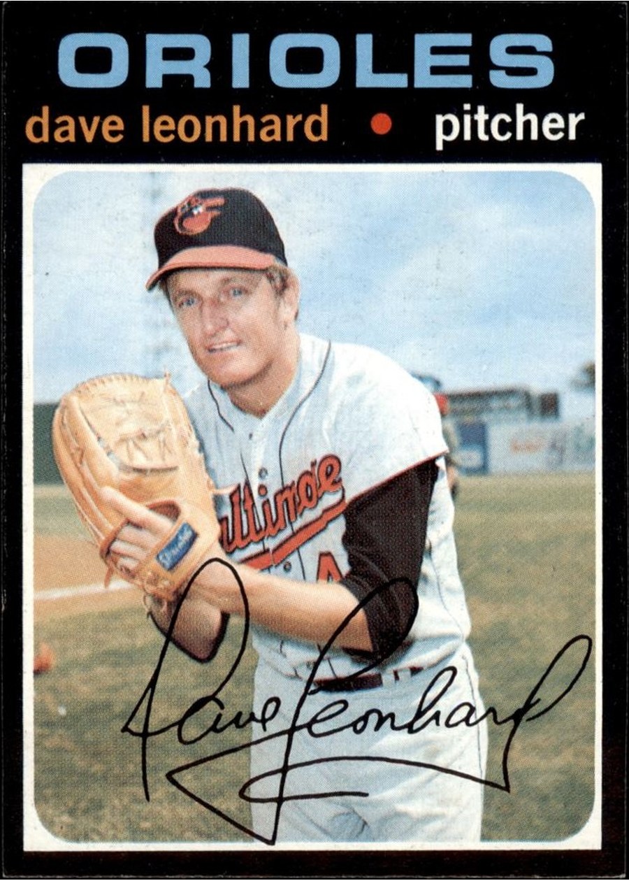 1971 Topps #716 Dave Leonhard, Baltimore Orioles