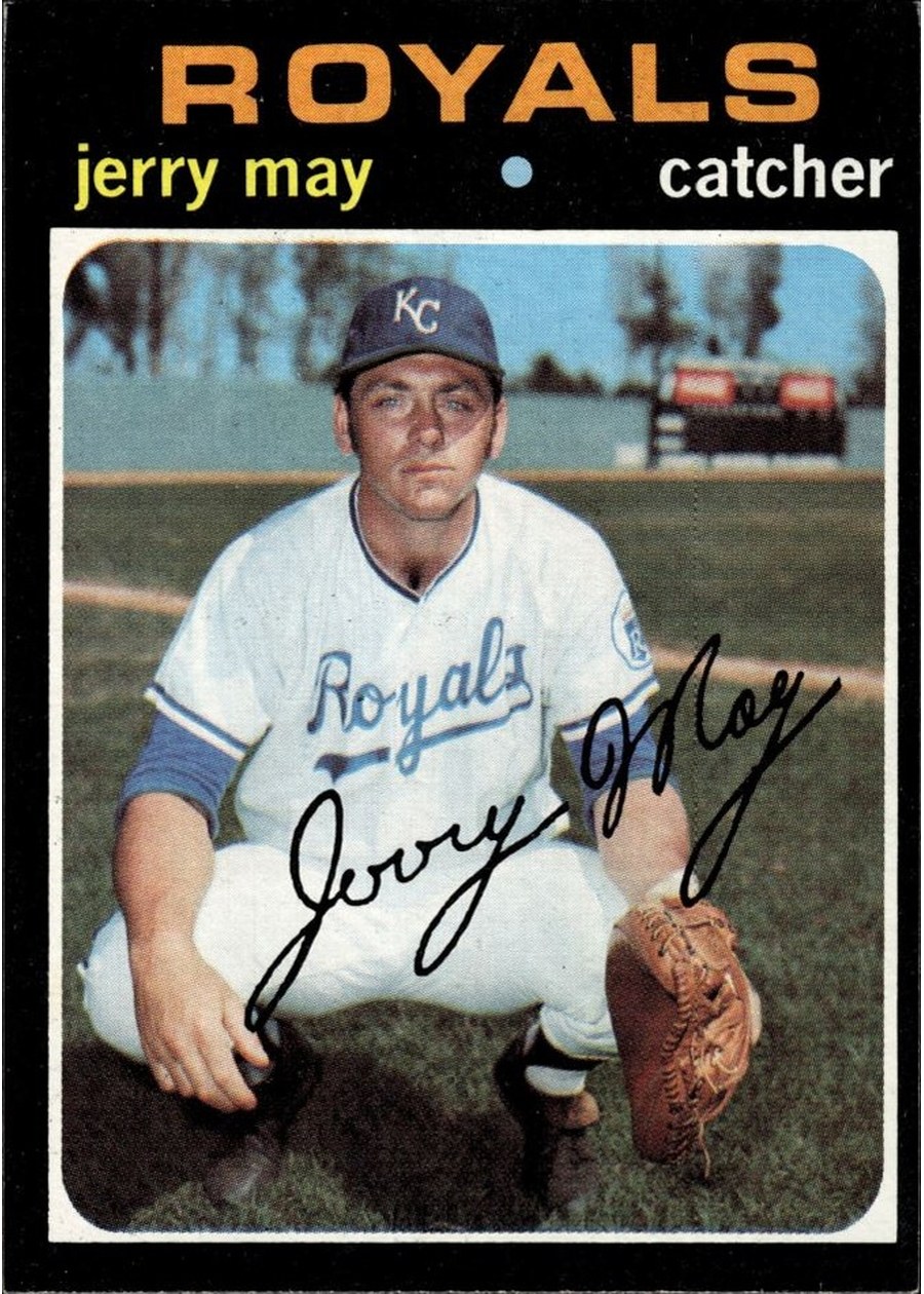1971 Topps #719 Jerry May, Kansas City Royals
