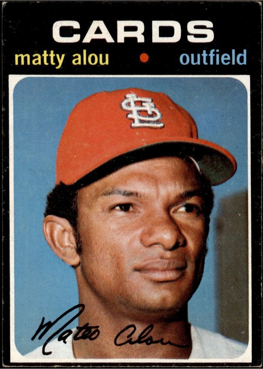 1971 Topps #720 Matty Alou, St. Louis Cardinals