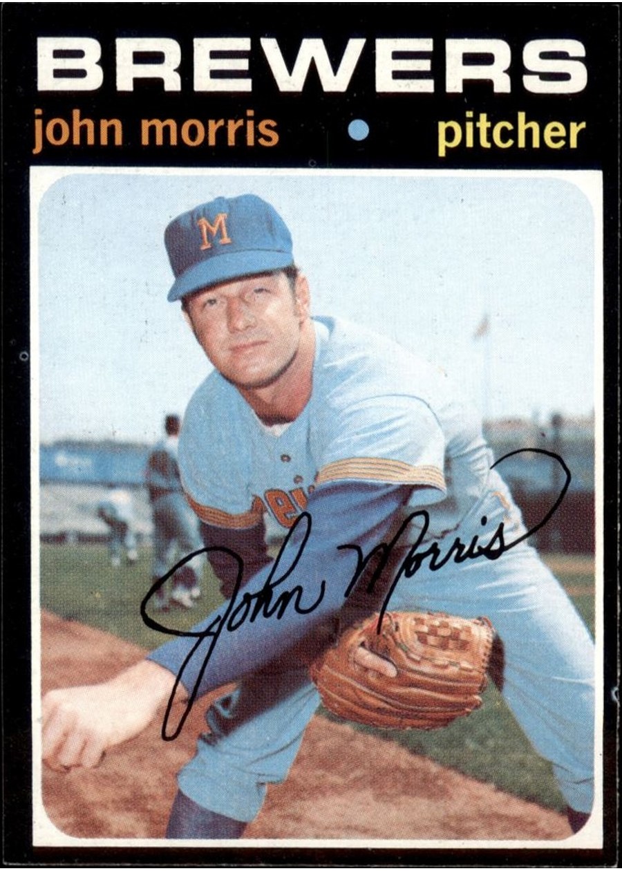 1971 Topps #721 John Morris, Milwaukee Brewers