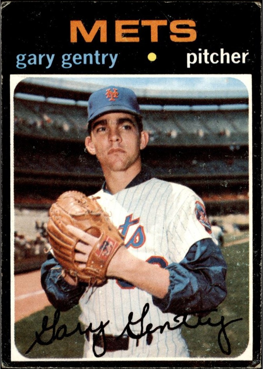 1971 Topps #725 Gary Gentry, New York Mets