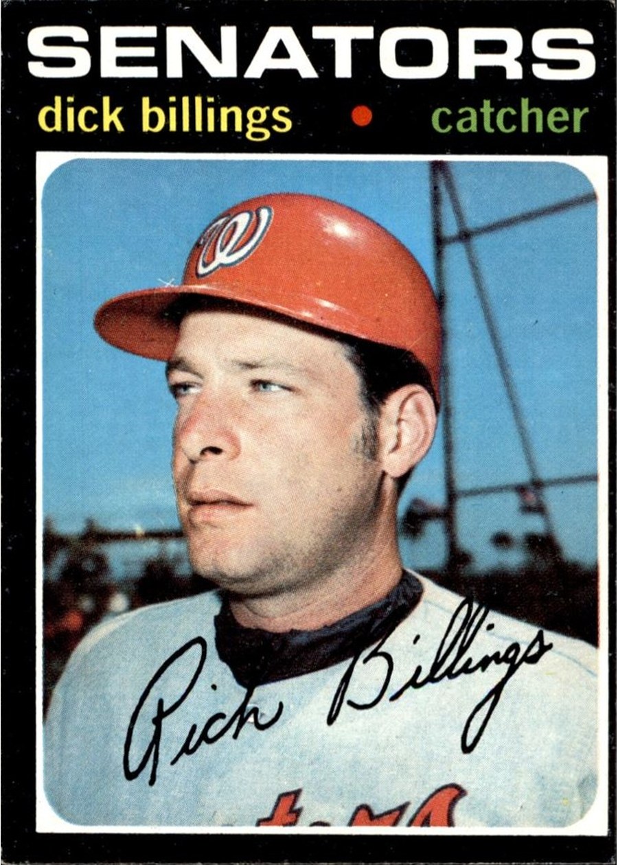 1971 Topps #729 Dick Billings, Washington Senators