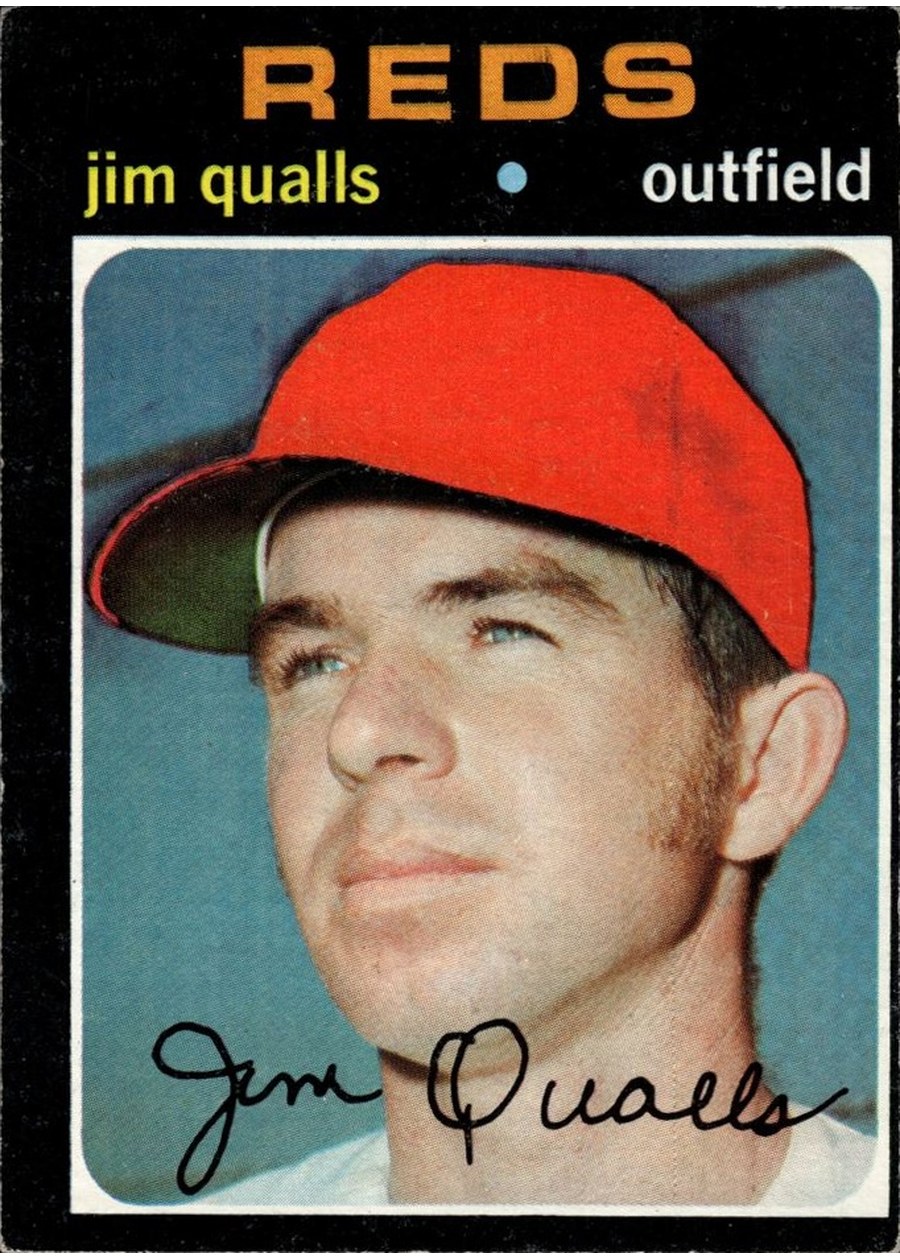 1971 Topps #731 Jim Qualls, Cincinnati Reds