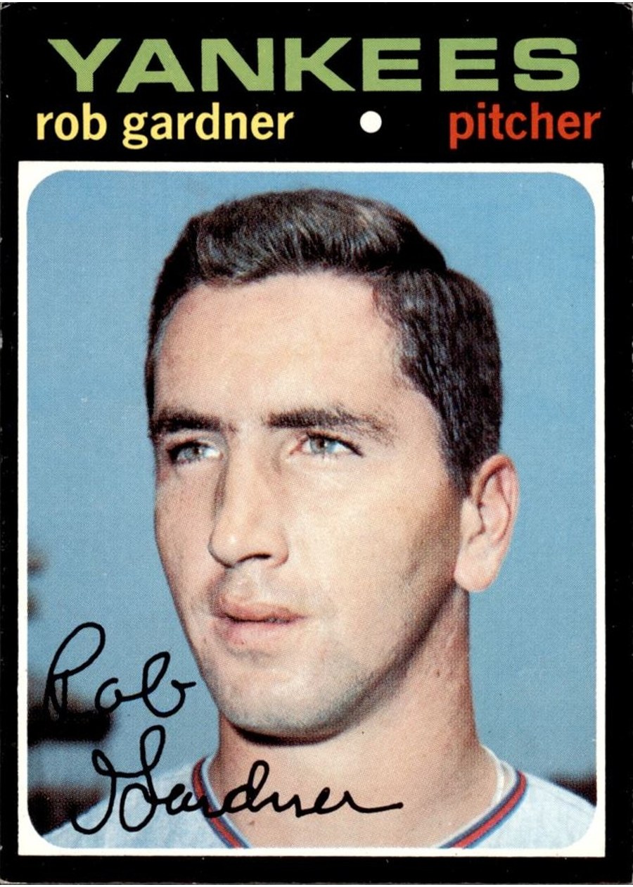 1971 Topps #734 Rob Gardner, New York Yankees