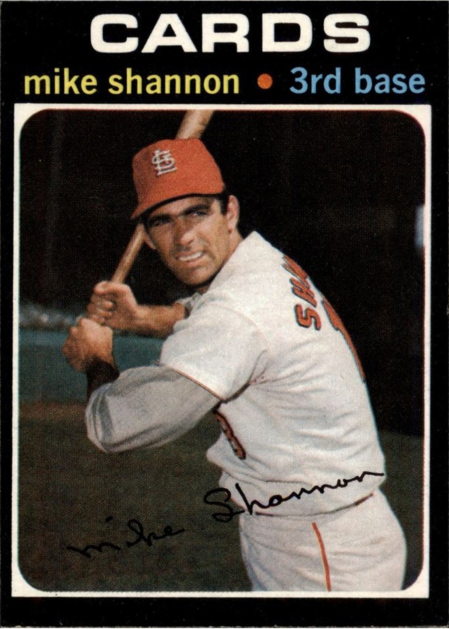 1971 Topps #735 Mike Shannon, St. Louis Cardinals