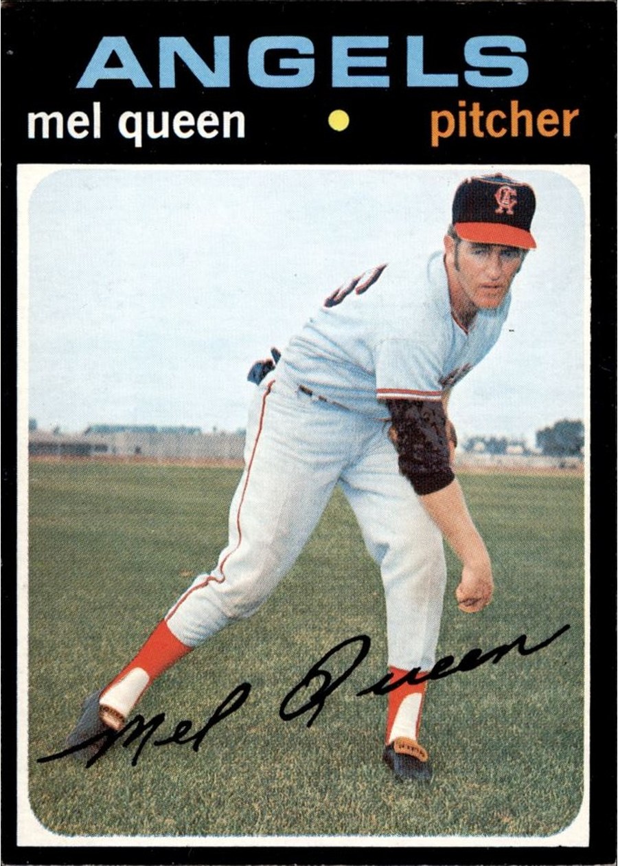 1971 Topps #736 Mel Queen, California Angels