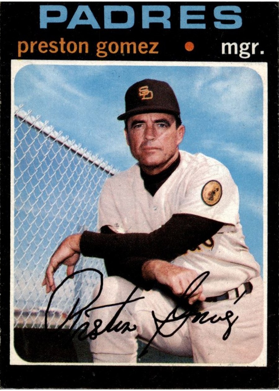 1971 Topps #737 Preston Gomez, San Diego Padres