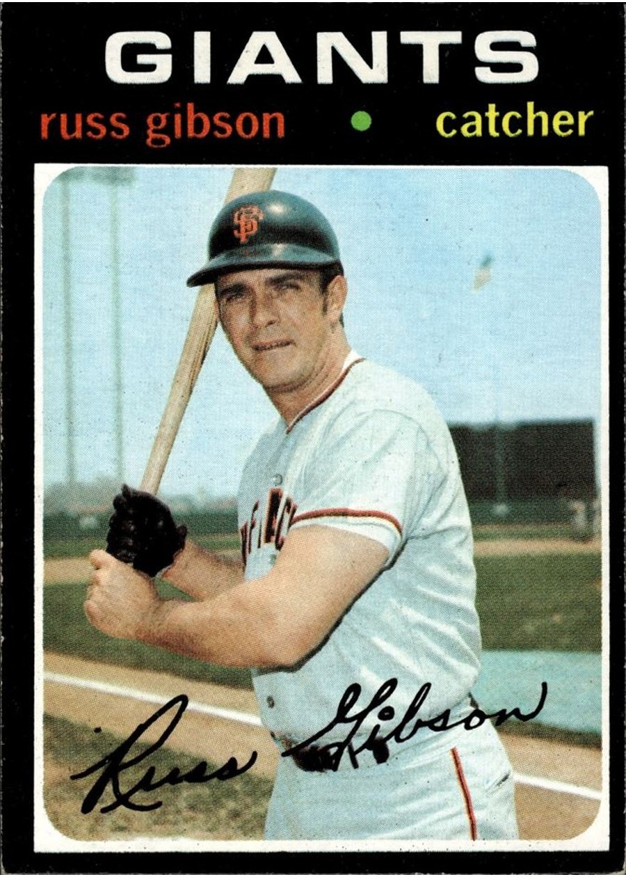 1971 Topps #738 Russ Gibson, San Francisco Giants