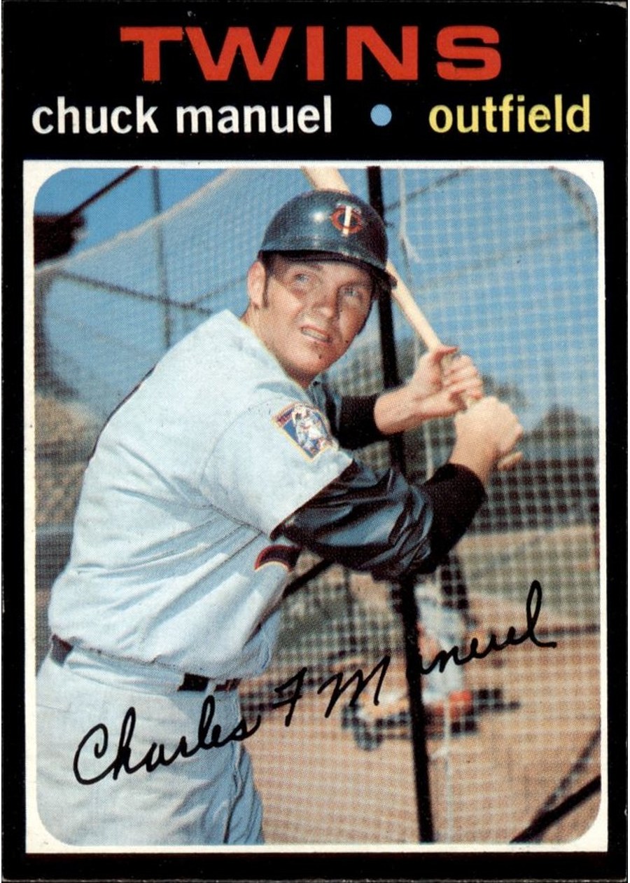 1971 Topps #744 Chuck Manuel, Minnesota Twins