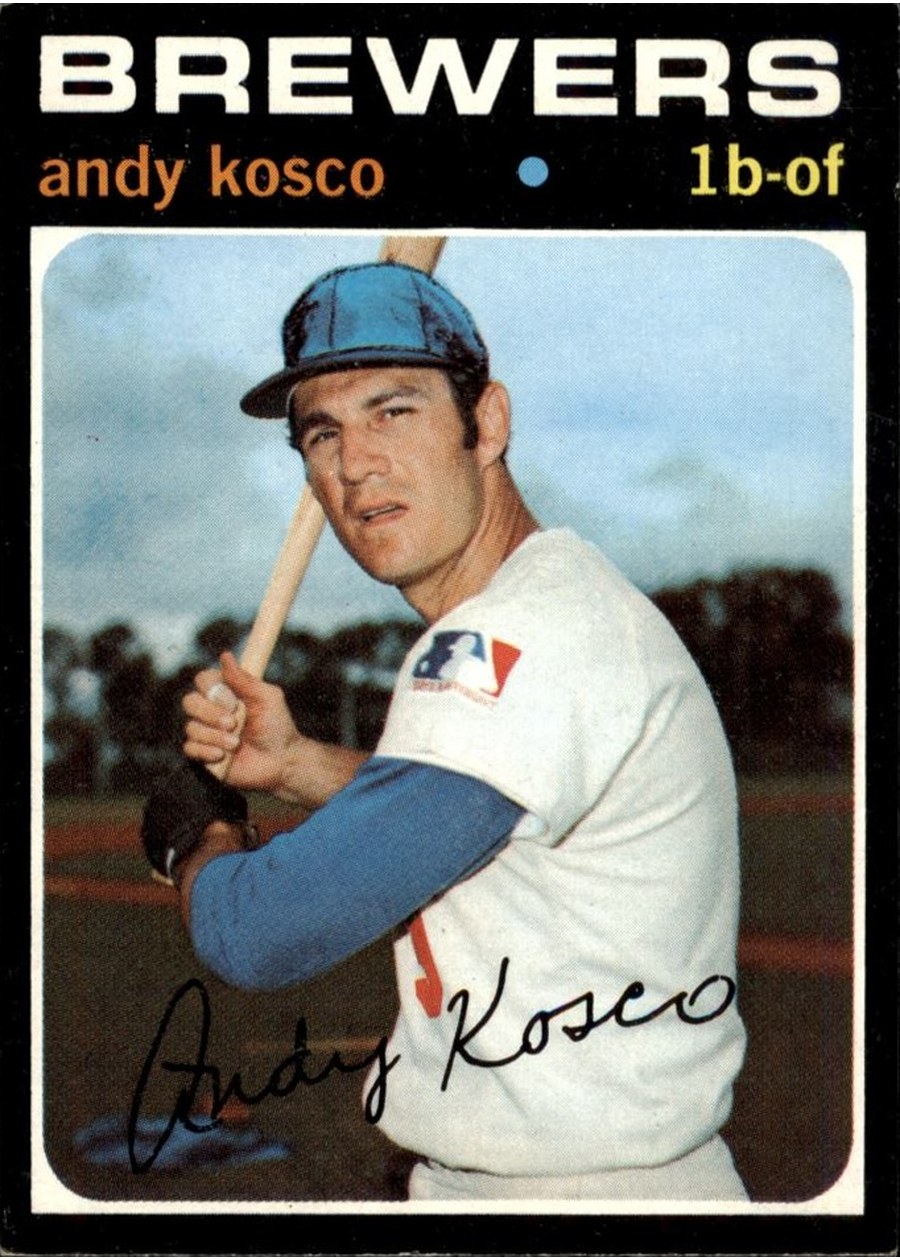 1971 Topps #746 Andy Kosco, Milwaukee Brewers