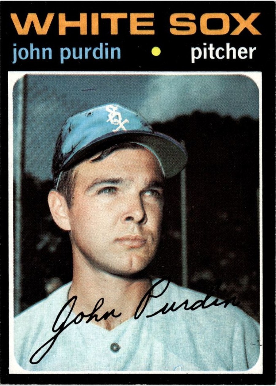 1971 Topps #748 John Purdin, Chicago White Sox