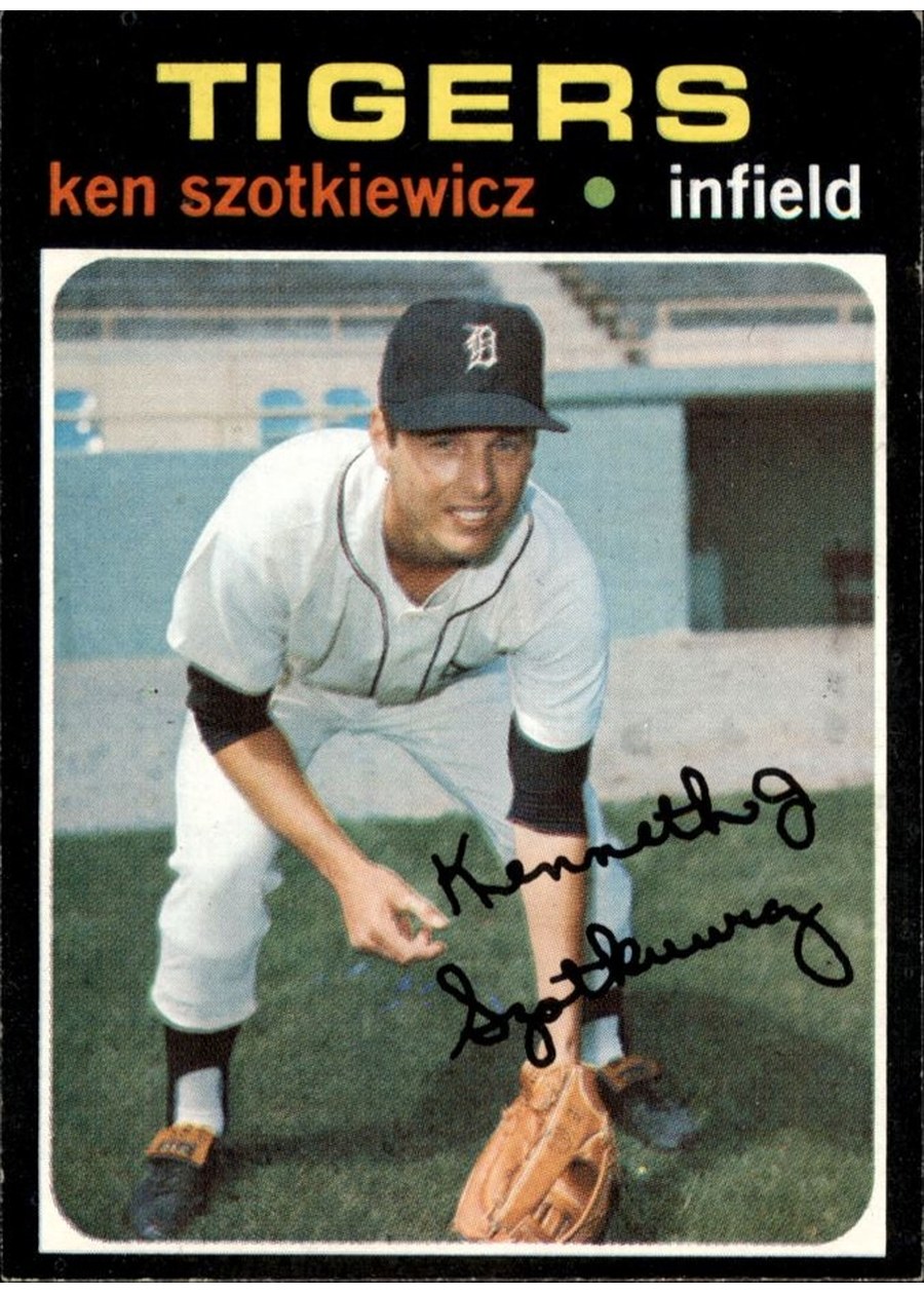 1971 Topps #749 Ken Szotkiewicz, Detroit Tigers