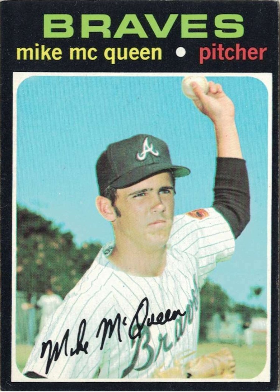 1971 Topps #8 Mike McQueen, Atlanta Braves