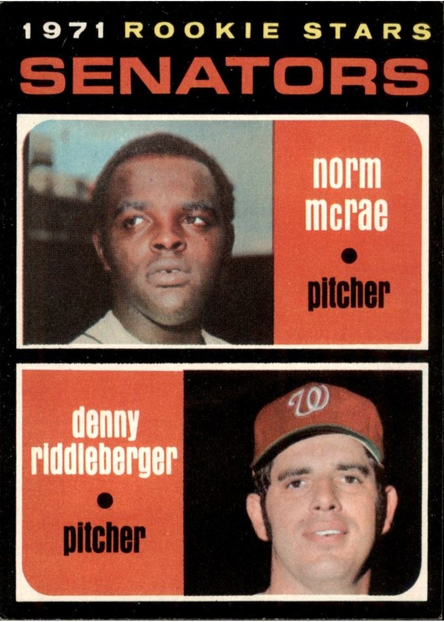 1971 Topps #93 Senators 1971 Rookie Stars, Washington Senators