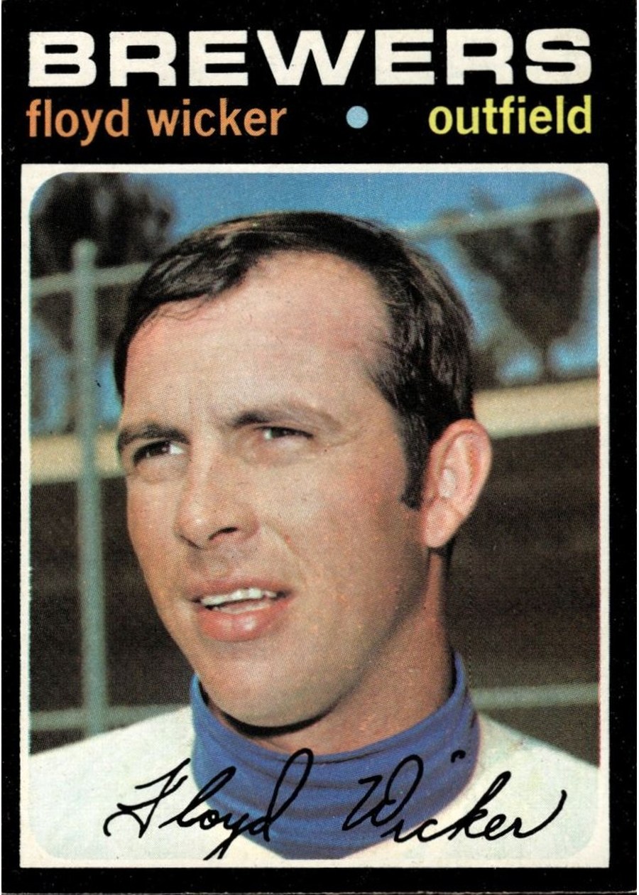 1971 Topps #97 Floyd Wicker, Milwaukee Brewers
