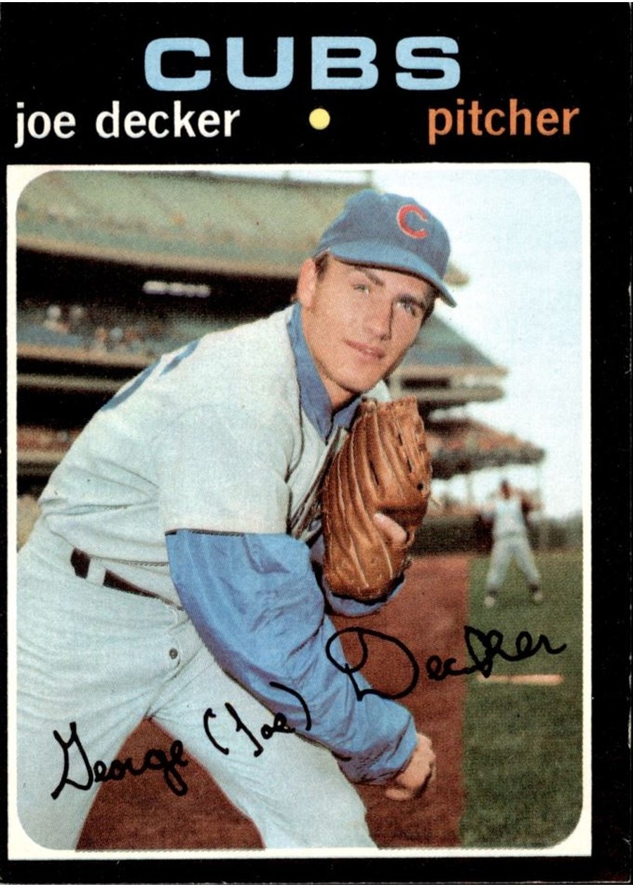 1971 Topps #98 Joe Decker, Chicago Cubs