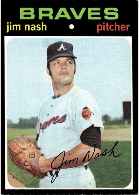 1971 Topps #306 Jim Nash - 306a - No Black Blob