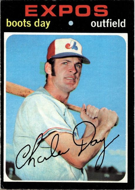 1971 Topps #42 Boots Day - 42a - No Stadium Light