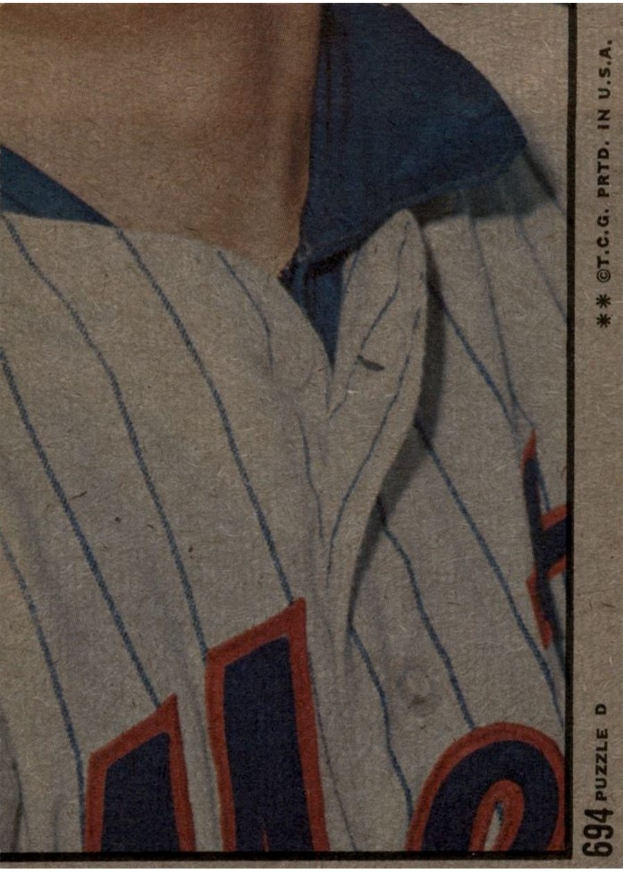 1972 Topps #694 Alan Gallagher In Action card back