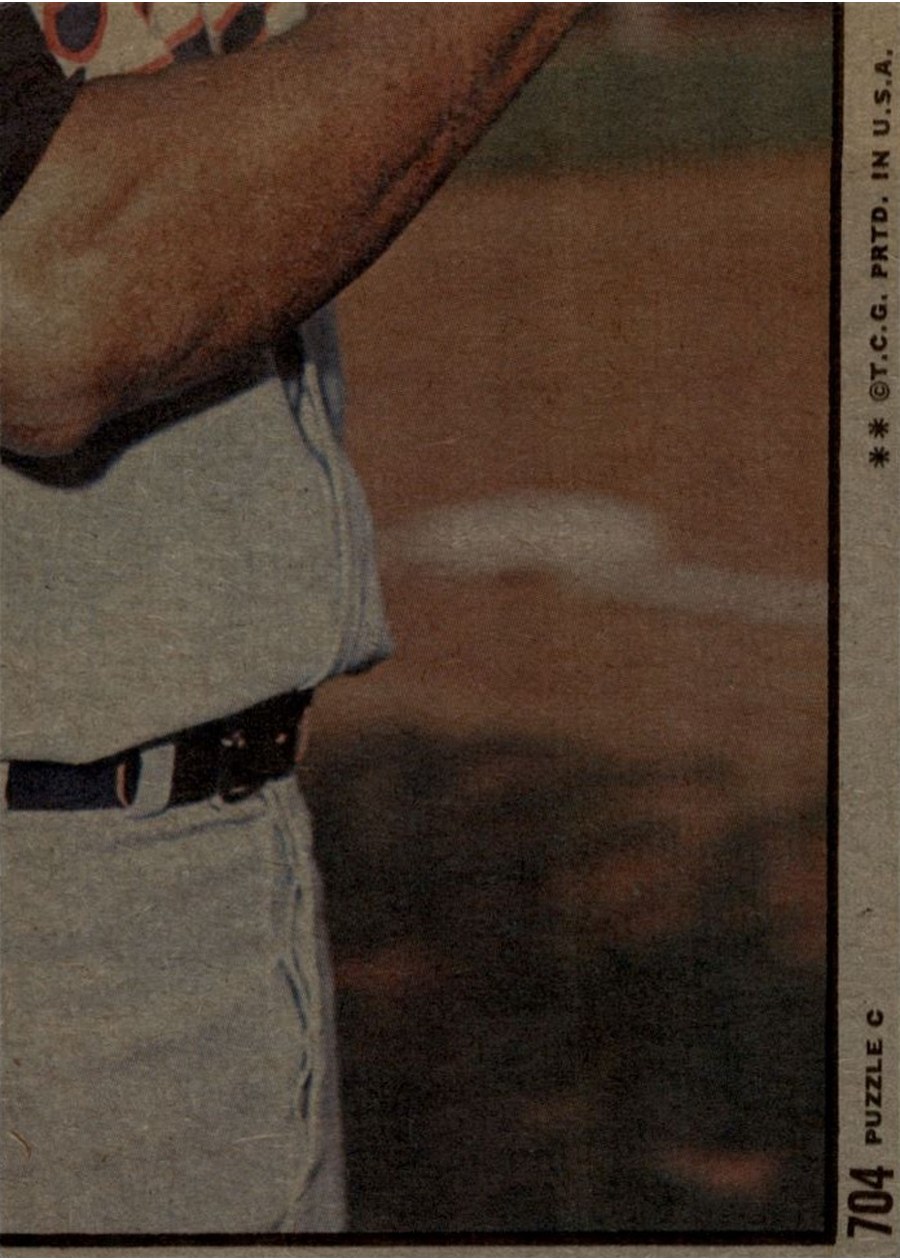 1972 Topps #704 Doug Griffin In Action card back