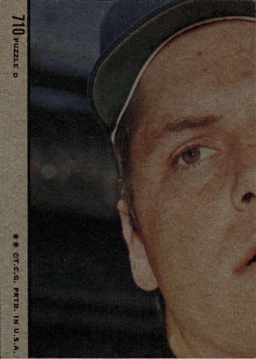 1972 Topps #710 Jim Kaat In Action card back