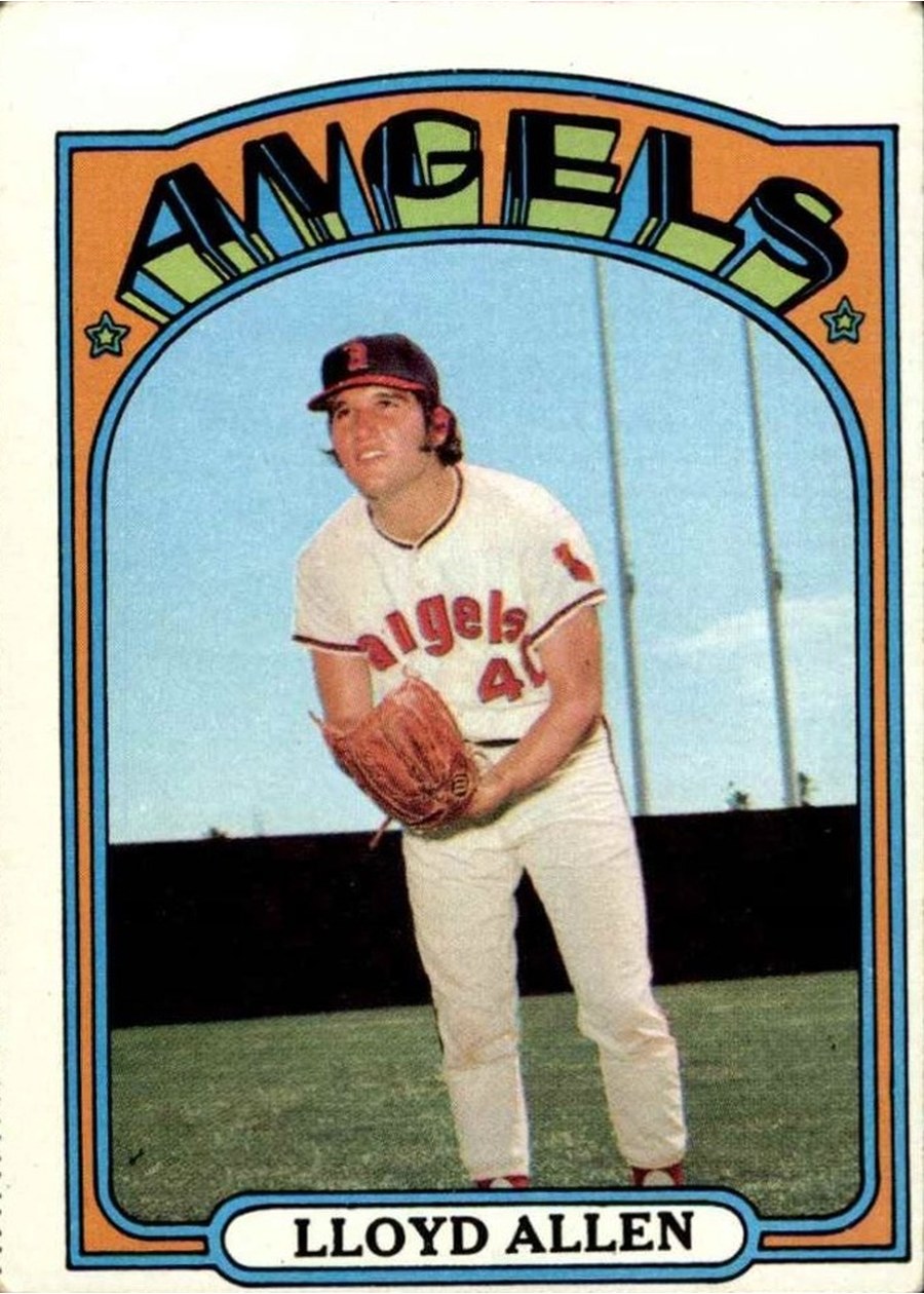 1972 Topps #102 Lloyd Allen, California Angels