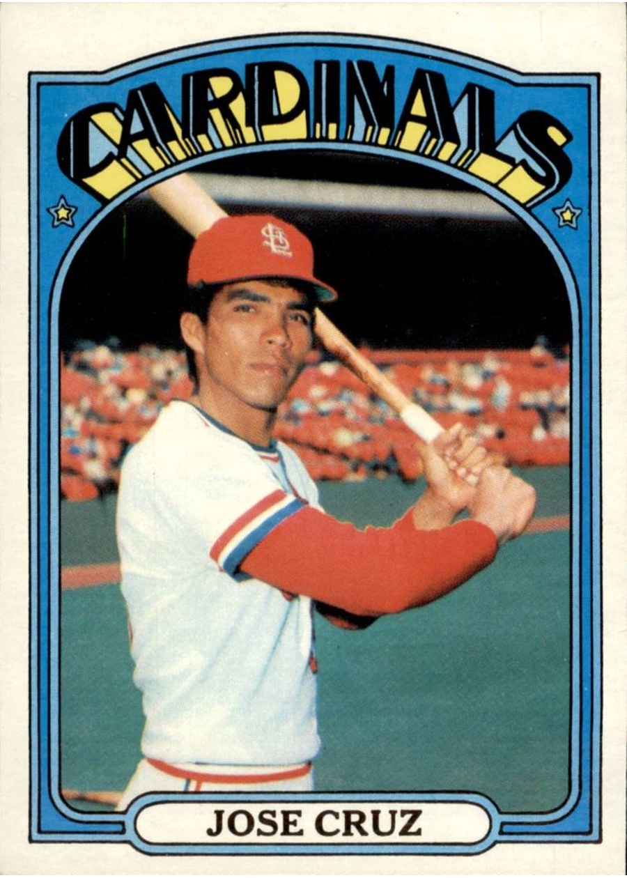 1972 Topps #107 Jose Cruz, St. Louis Cardinals