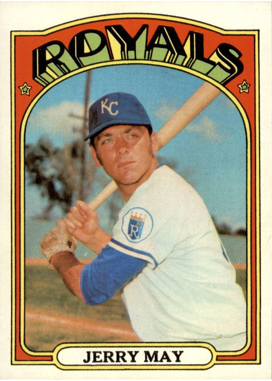 1972 Topps #109 Jerry May, Kansas City Royals
