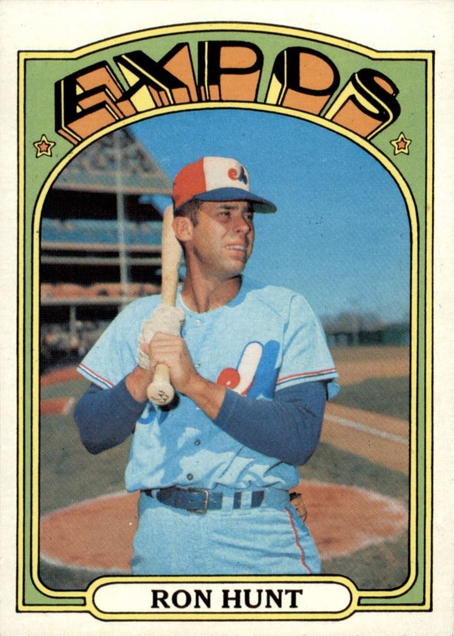 1972 Topps #110 Ron Hunt, Montreal Expos