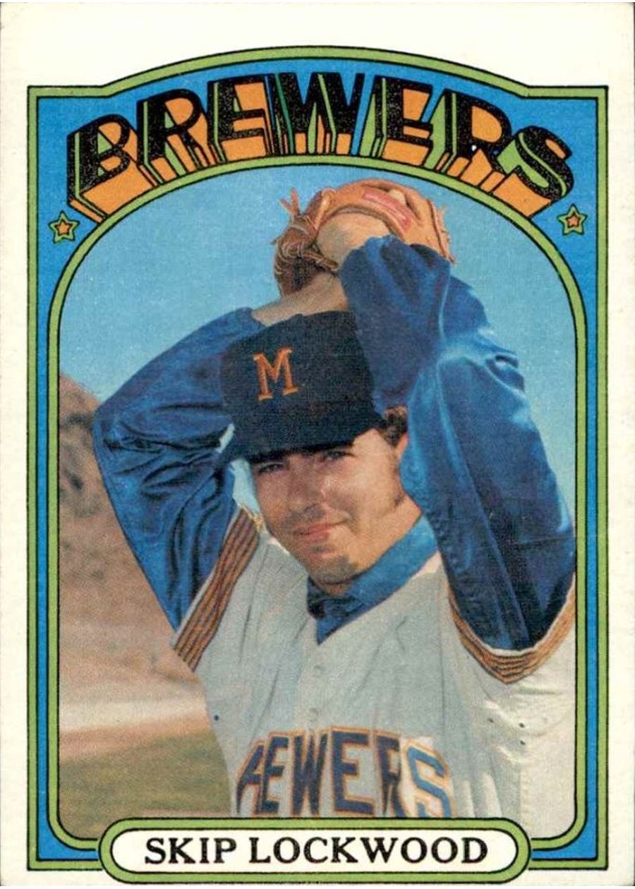 1972 Topps #118 Skip Lockwood, Milwaukee Brewers