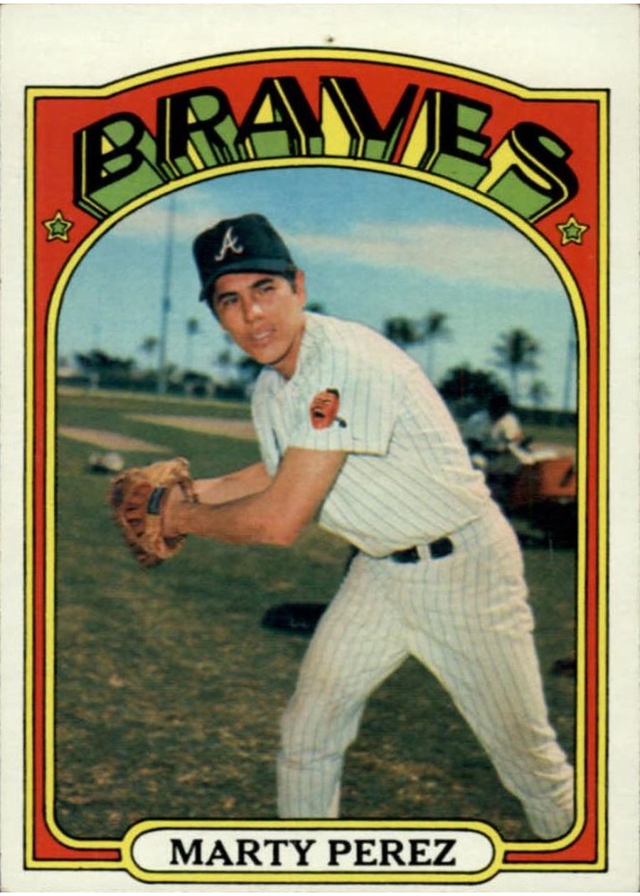 1972 Topps #119 Marty Perez, Atlanta Braves
