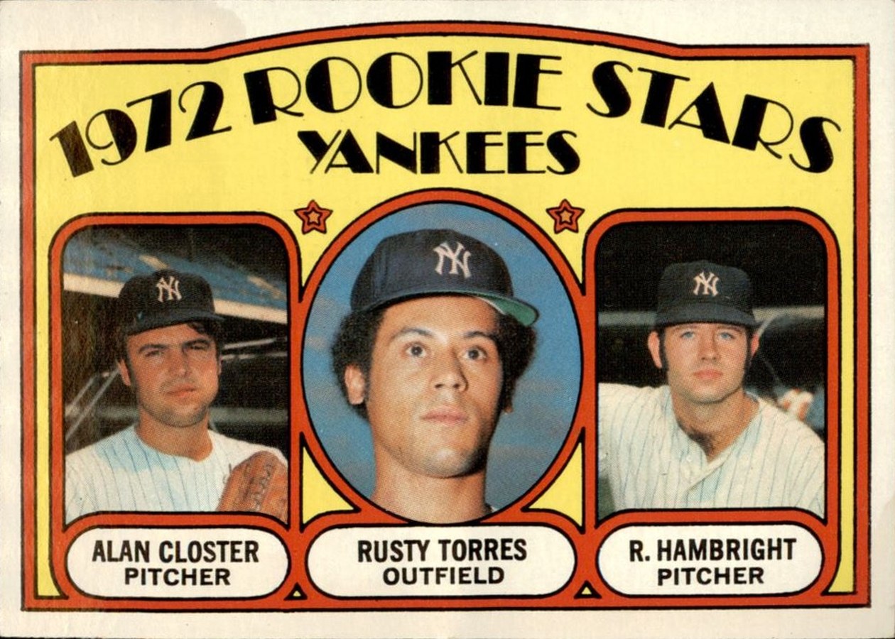 1972 Topps #124 Yankees 1972 Rookie Stars, New York Yankees