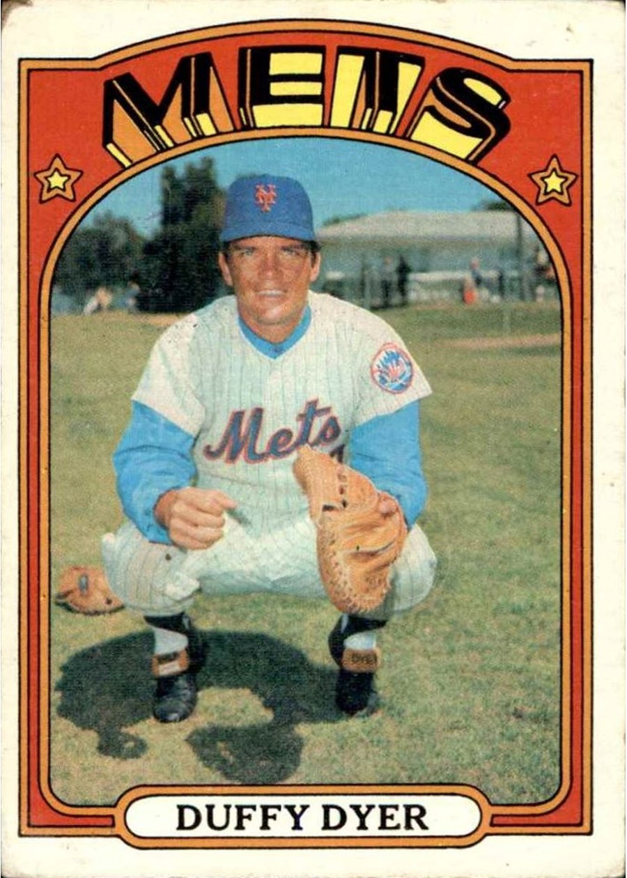 1972 Topps #127 Duffy Dyer, New York Mets