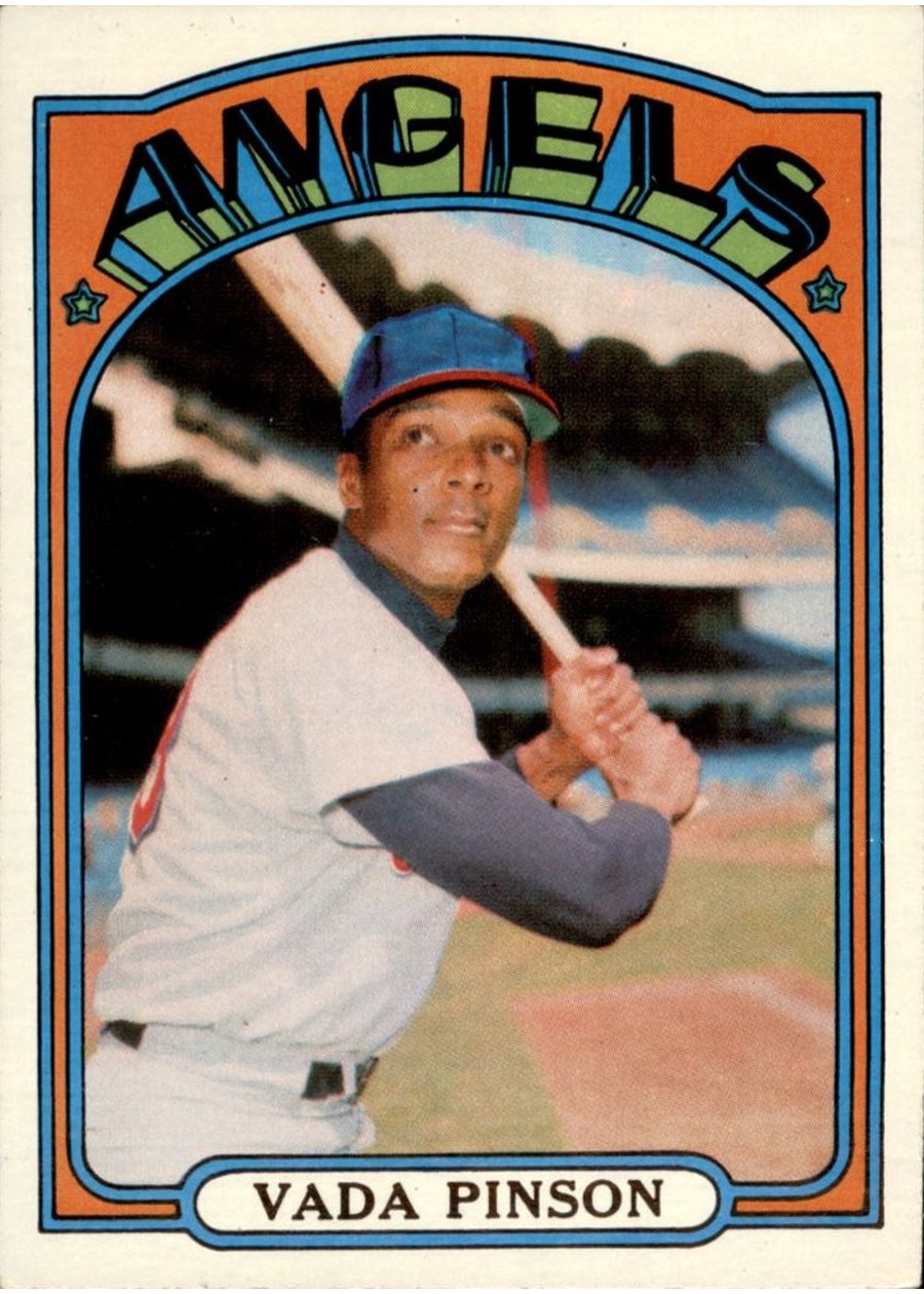1972 Topps #135 Vada Pinson, California Angels