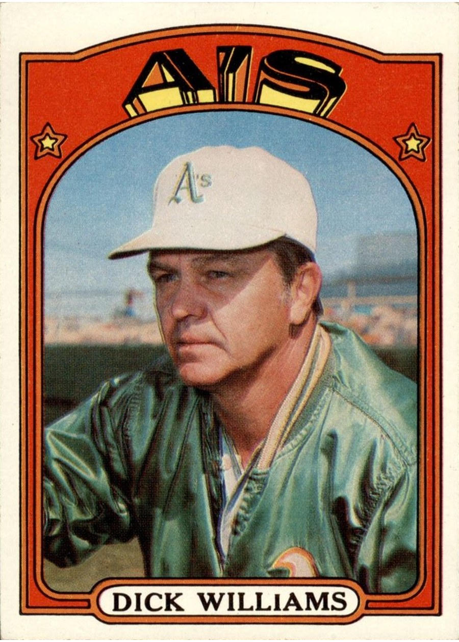 1972 Topps #137 Dick Williams, Oakland Athletics