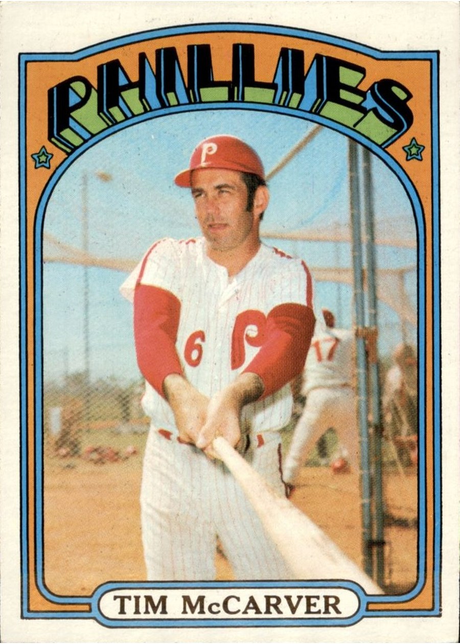 1972 Topps #139 Tim McCarver, Philadelphia Phillies
